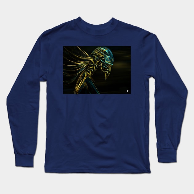 Collider - Fractal Visionary - Alien - Manafold Art Long Sleeve T-Shirt by Manafold